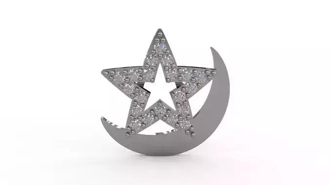 Moon Star Pendant 75