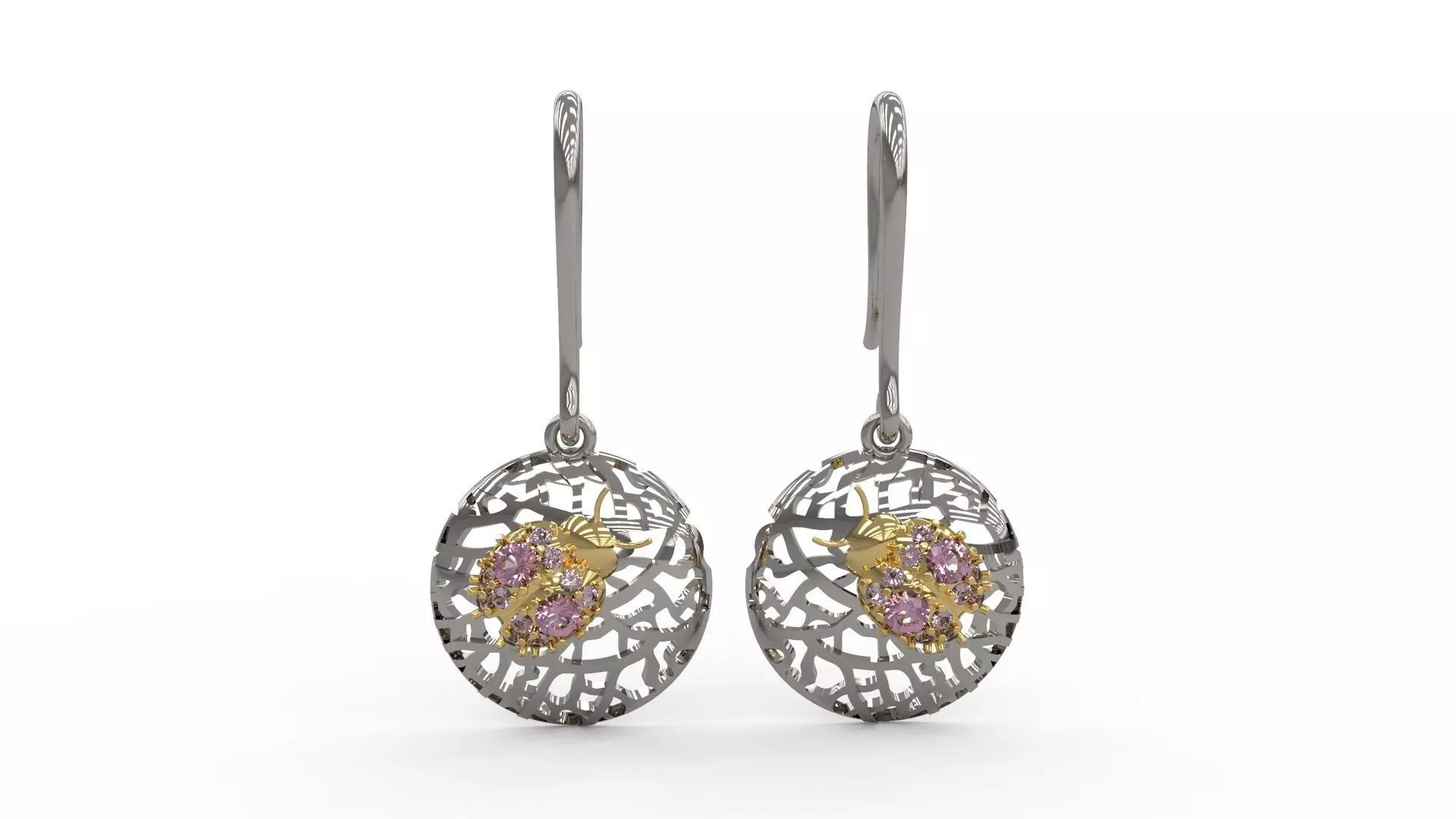 ladybug Earring 56 3D print model