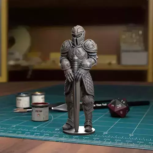 Animated Armour Stood Pre-supported