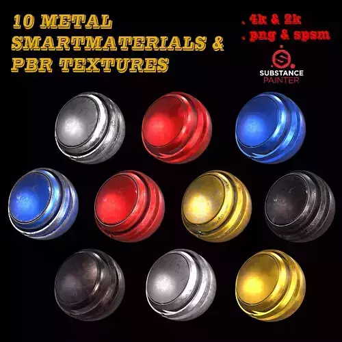 metal smart material and pbr texture free sample