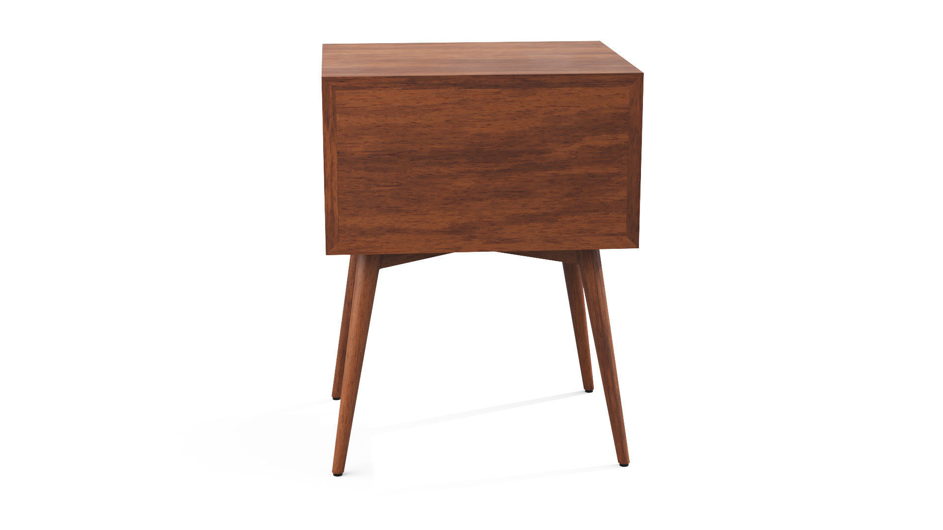 Bedside Table - West Elm Acorn Mid-Century Low-poly 3D model_16
