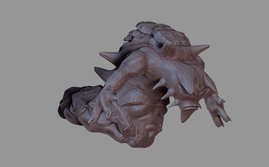 creature demon darkslayer 3D model_5