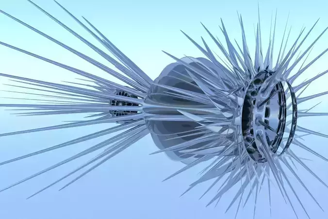 Spaceship Drilling Machine Sci-Fi 3D LowPoly