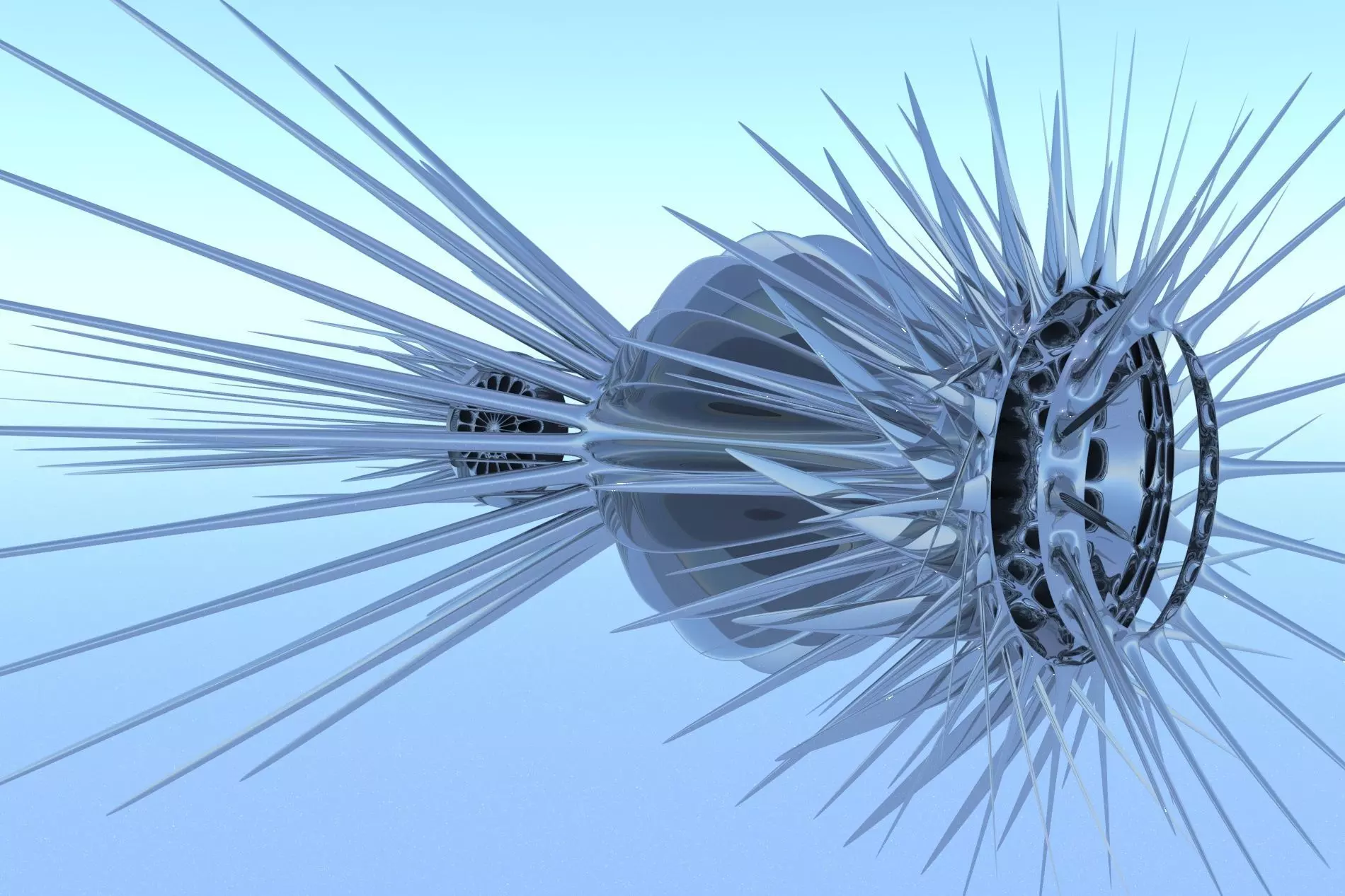 Spaceship Drilling Machine Sci-Fi 3D LowPoly 3D model_0