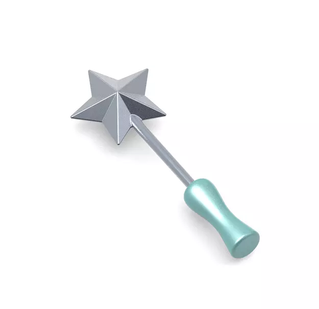 Classic Magic Wand 3D print model_0