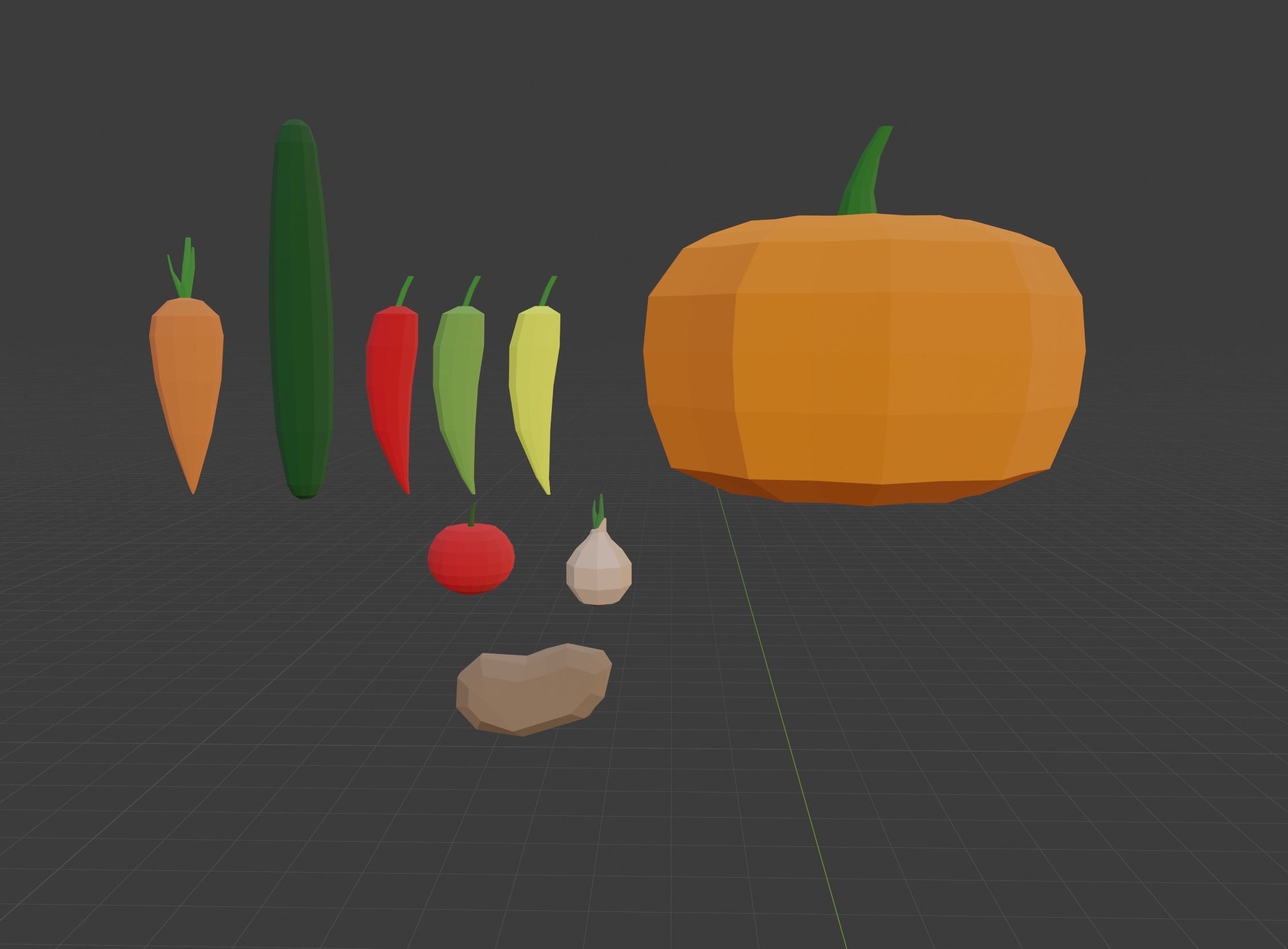 LOWPOLY FARM assets made in Blender 27 HIGH QUALITY models  Low-poly 3D model_26