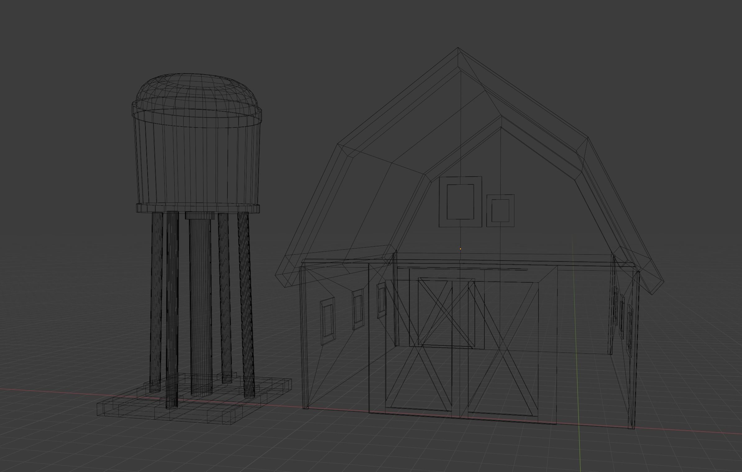 LOWPOLY FARM assets made in Blender 27 HIGH QUALITY models  Low-poly 3D model_2