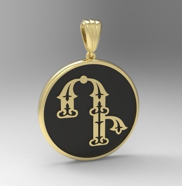 Decorative Letter D 3D print model_8