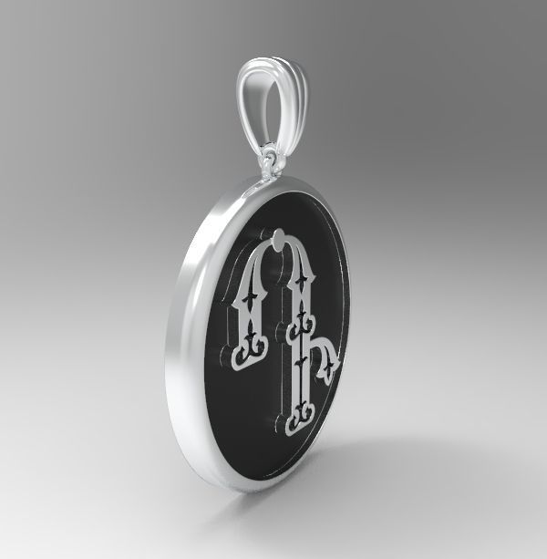 Decorative Letter D 3D print model_22
