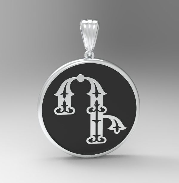 Decorative Letter D 3D print model_27