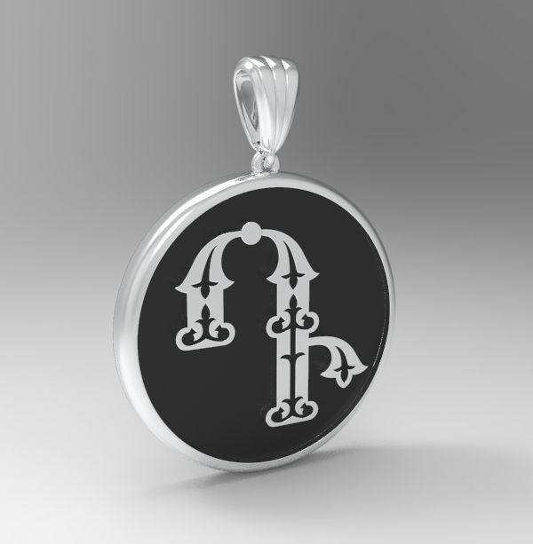 Decorative Letter D 3D print model_25