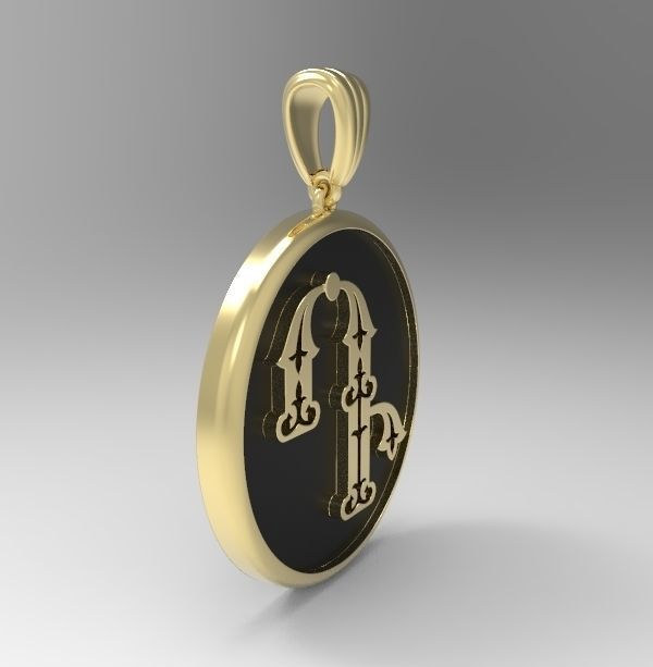 Decorative Letter D 3D print model_4