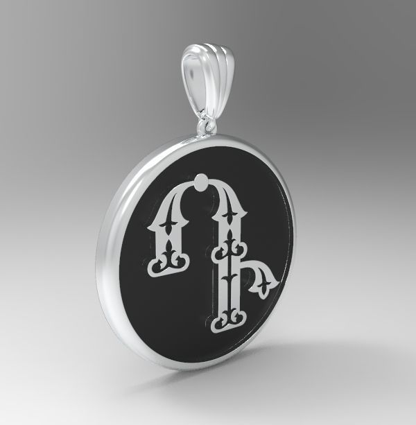 Decorative Letter D 3D print model_24