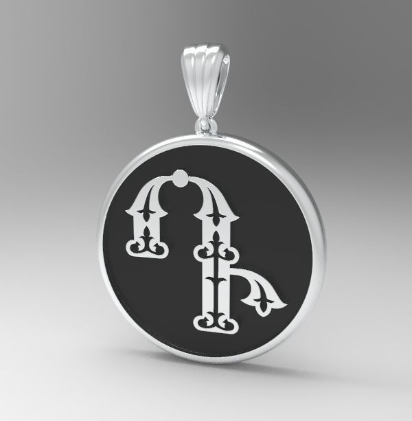 Decorative Letter D 3D print model_29