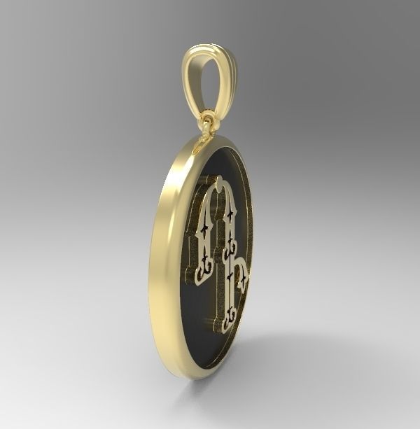 Decorative Letter D 3D print model_3