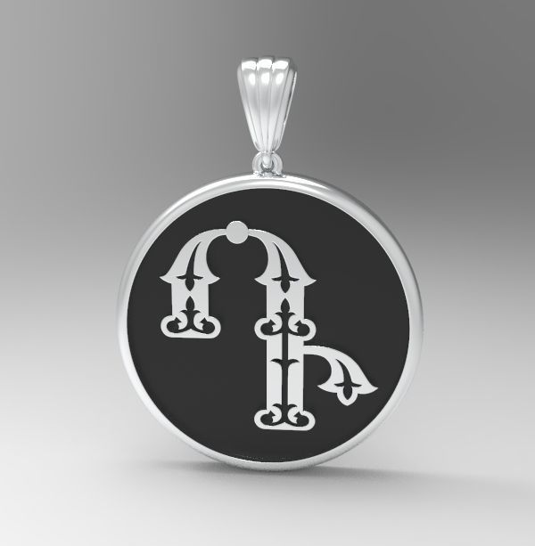 Decorative Letter D 3D print model_28