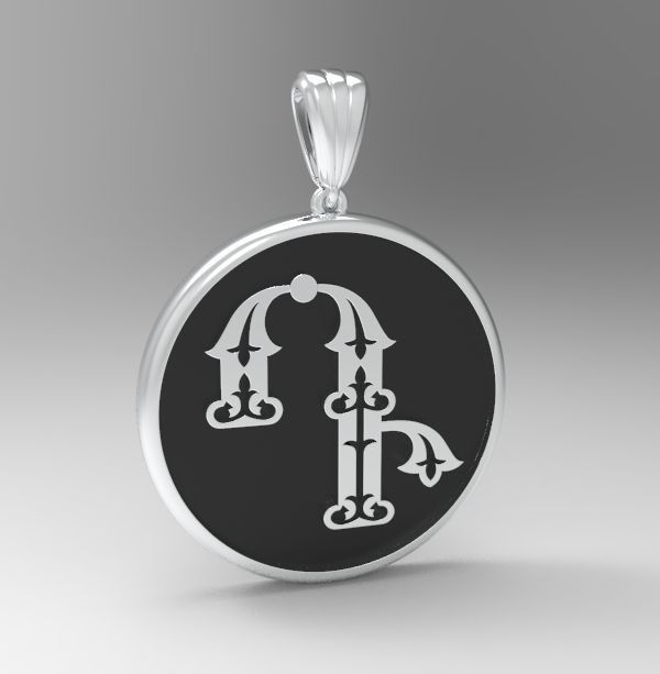 Decorative Letter D 3D print model_26