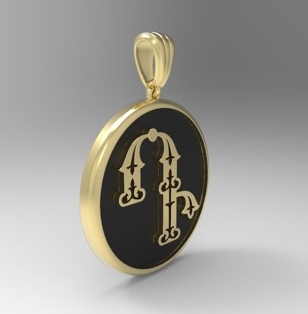 Decorative Letter D 3D print model_5