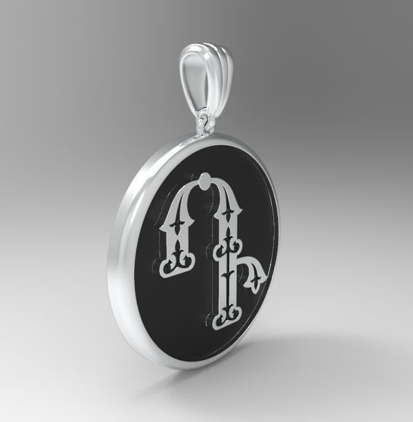 Decorative Letter D 3D print model_23