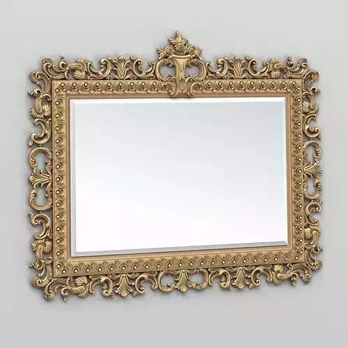 Rectangle mirror frame 018 3D model