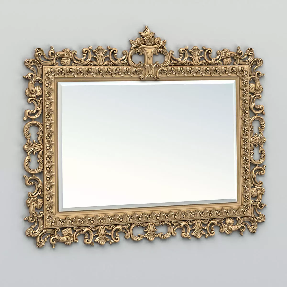 Rectangle mirror frame 018 3D model_0