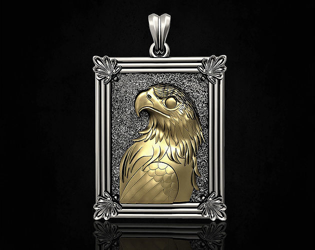 Proud Eagle pendant 3D print model
