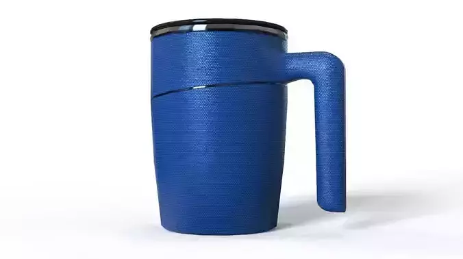 Sci-Fi Jug 3D Model Low-poly 3D model