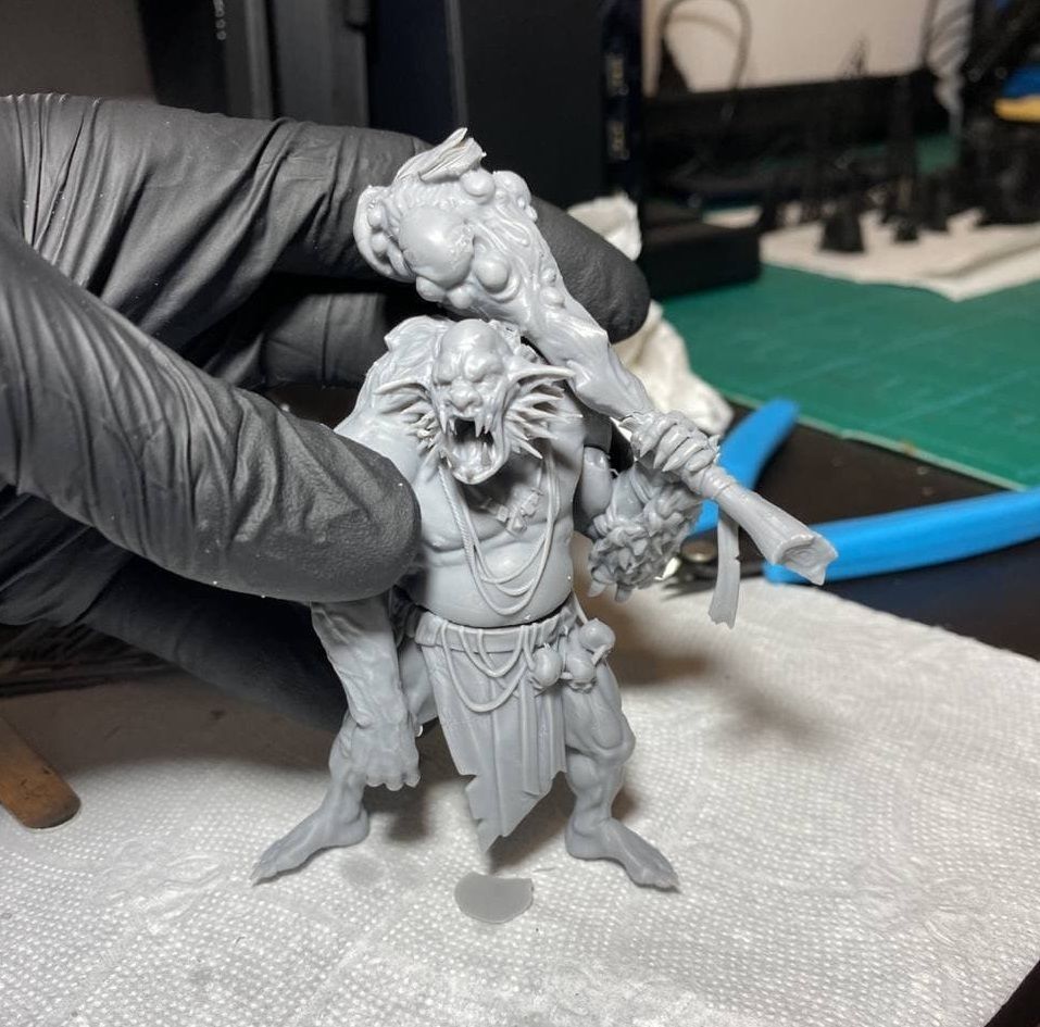 Gloock the fomorian pre-supported 3D print model_2