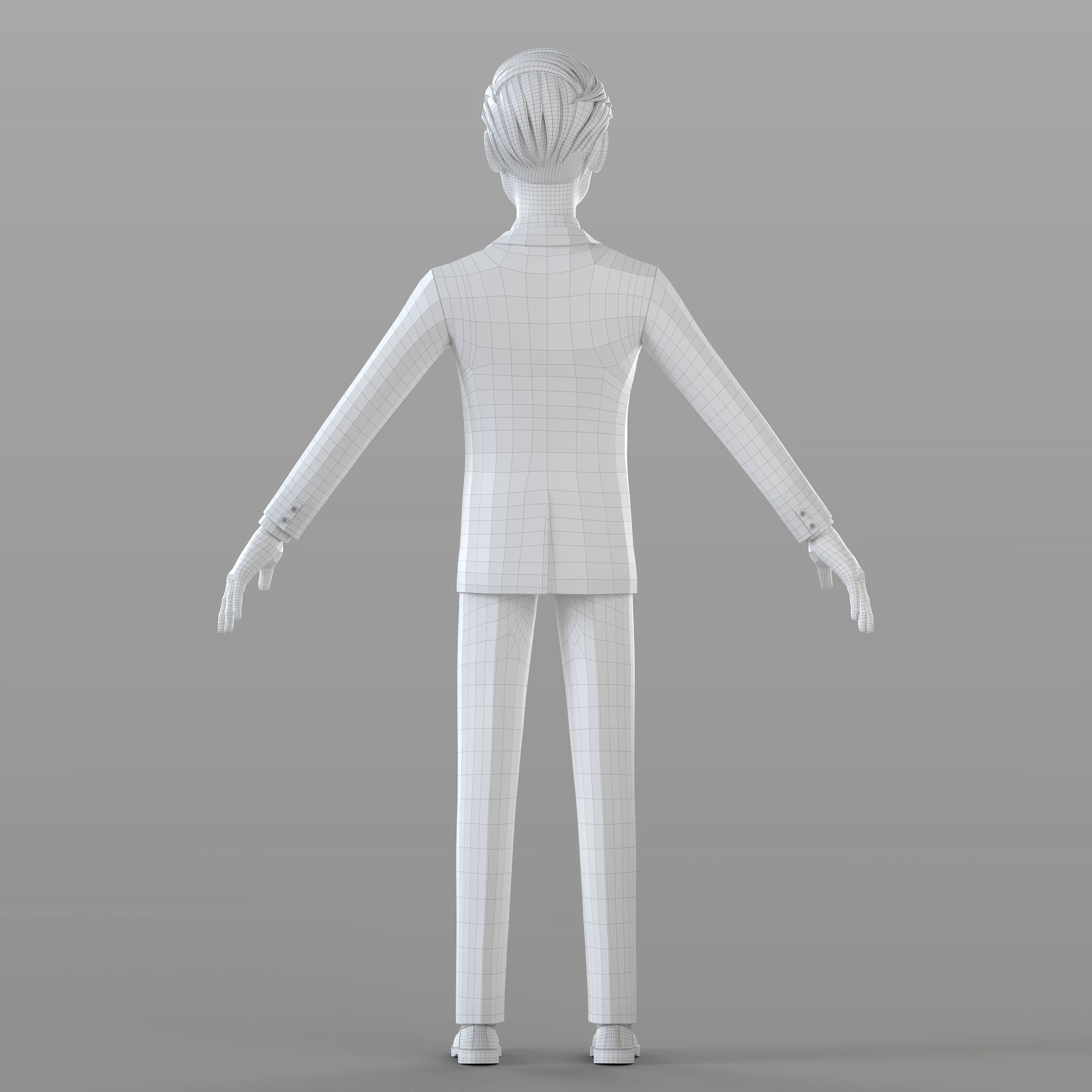 Cartoon Businessman 3D model_13