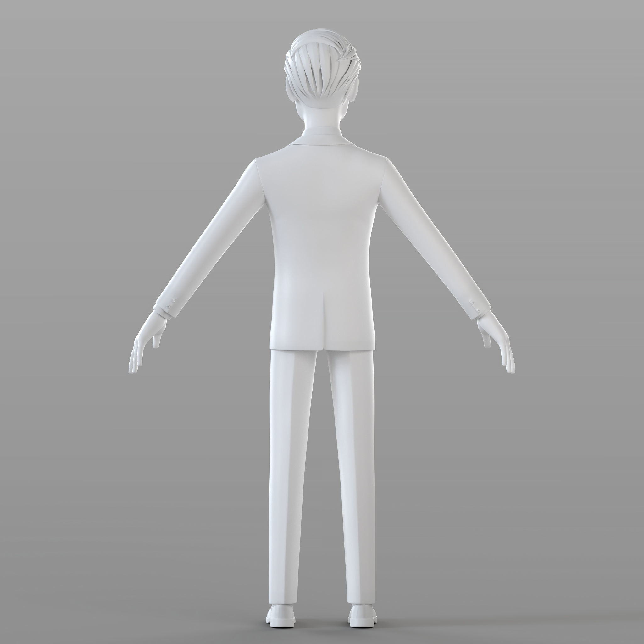 Cartoon Businessman 3D model_8