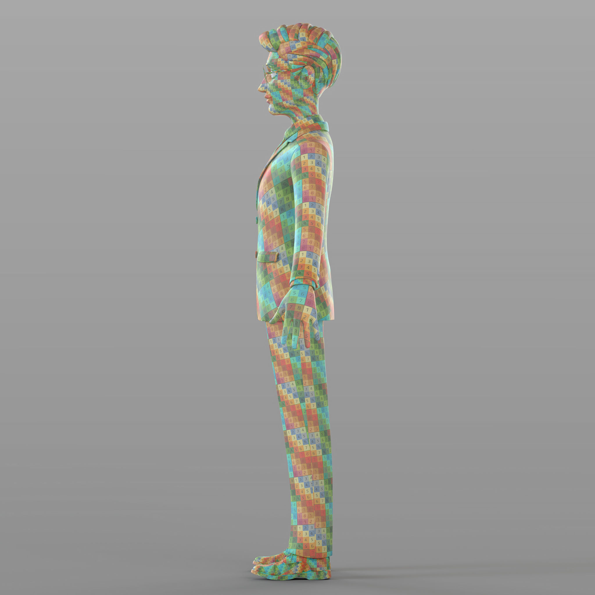 Cartoon Businessman 3D model_19