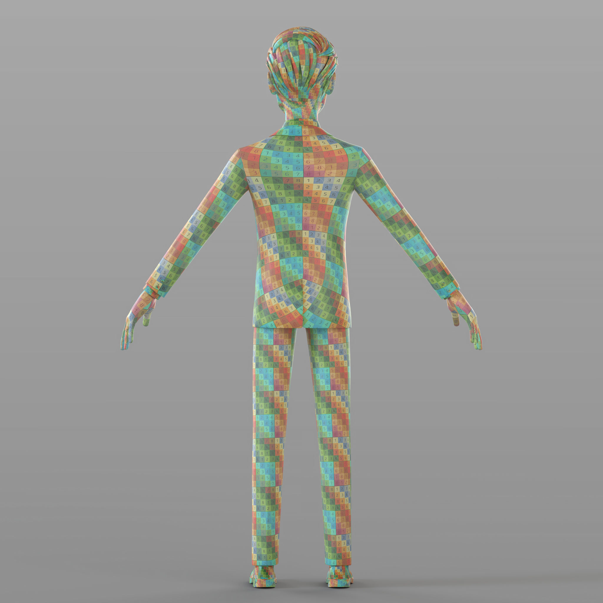 Cartoon Businessman 3D model_18