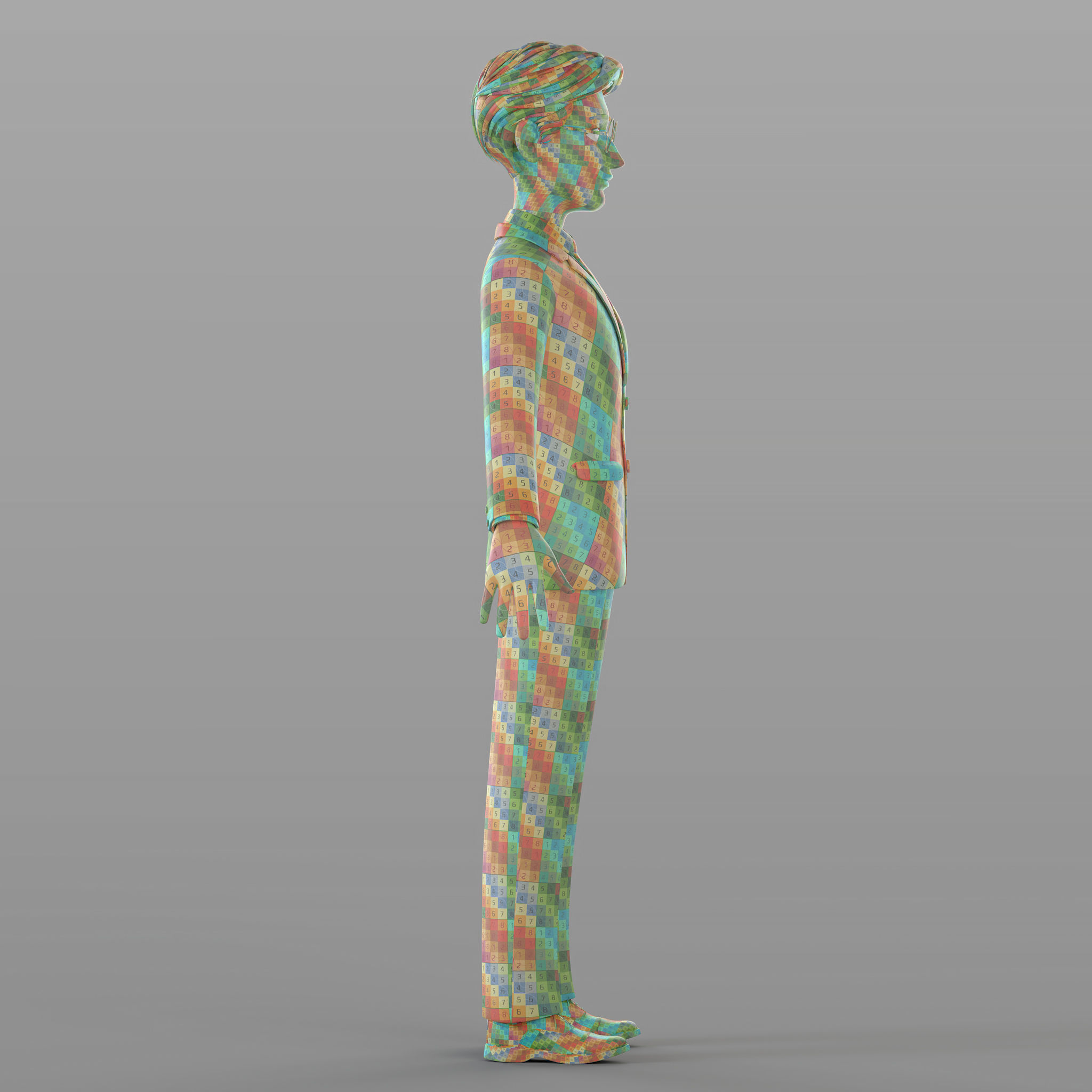 Cartoon Businessman 3D model_17