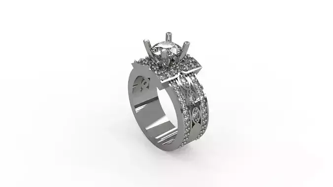 Woman Solitaire Ring 136
