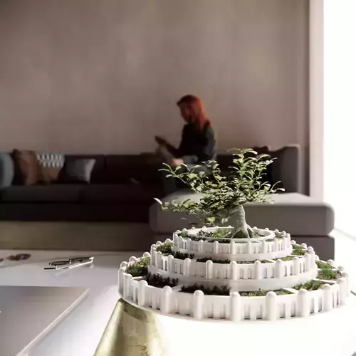 Castle in the Sky Planter 3D print model