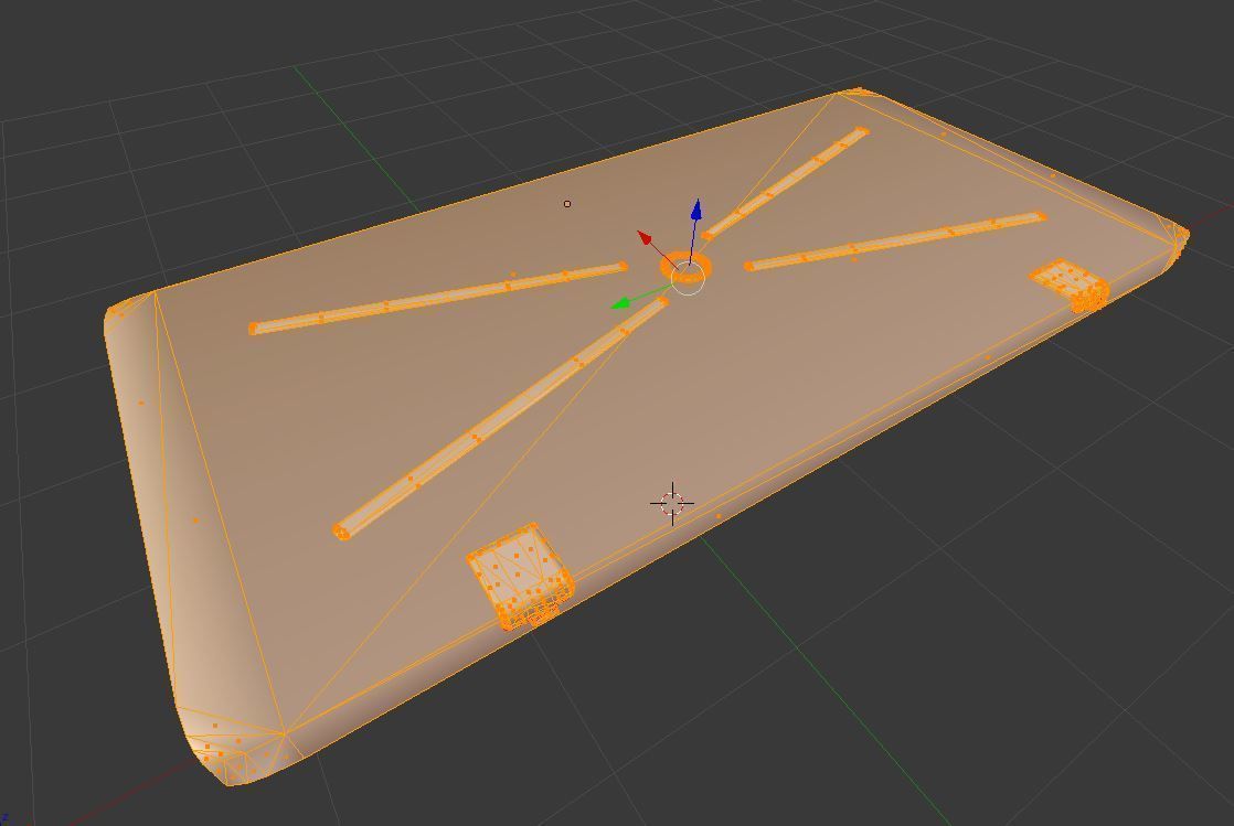 Rusty Military Metal Crate Low-poly Low-poly 3D model_6