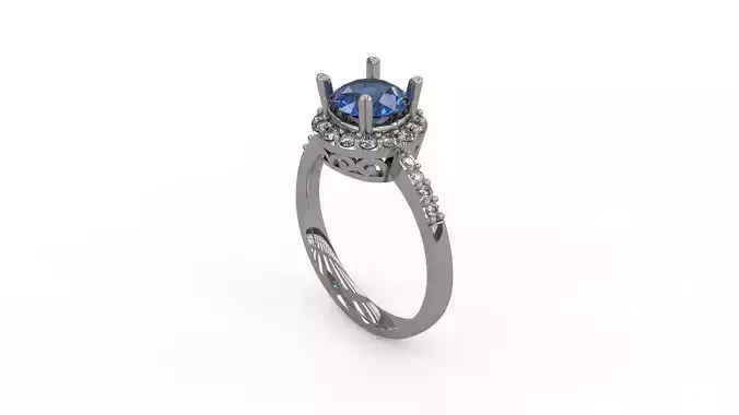 Woman Solitaire Ring 141