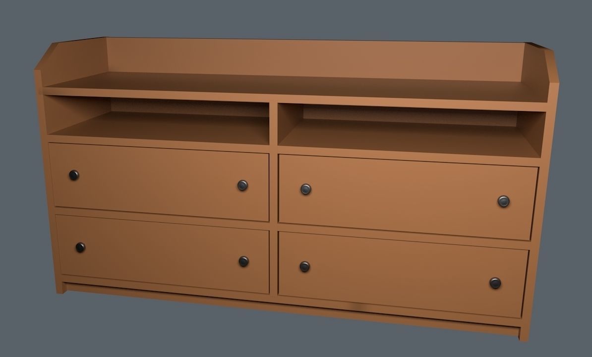 Chest of drawers 3D model_2