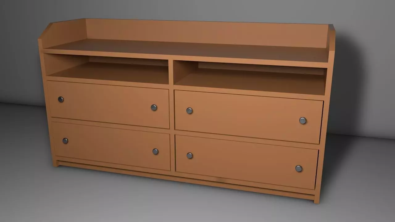 Chest of drawers 3D model_0