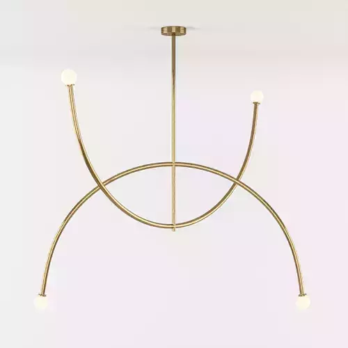 Double Arch Lamp by Square in circle