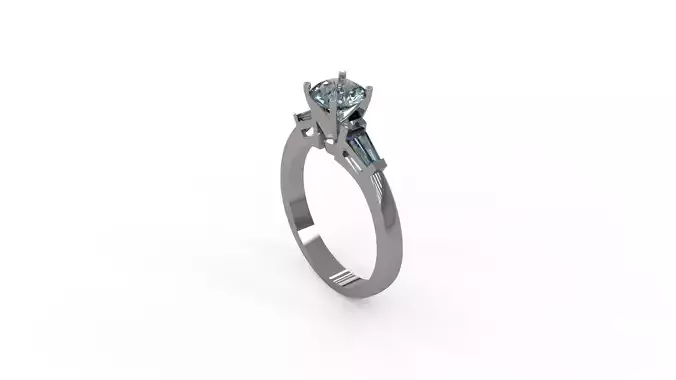 Woman Solitaire Ring 145