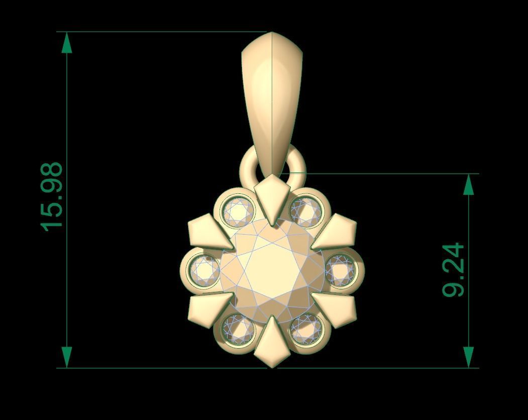 Pendant 83 3D print model_7