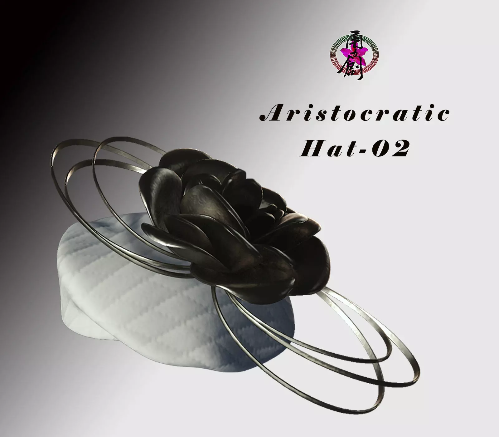 Aristocratic Hat-02 Low-poly 3D model_0