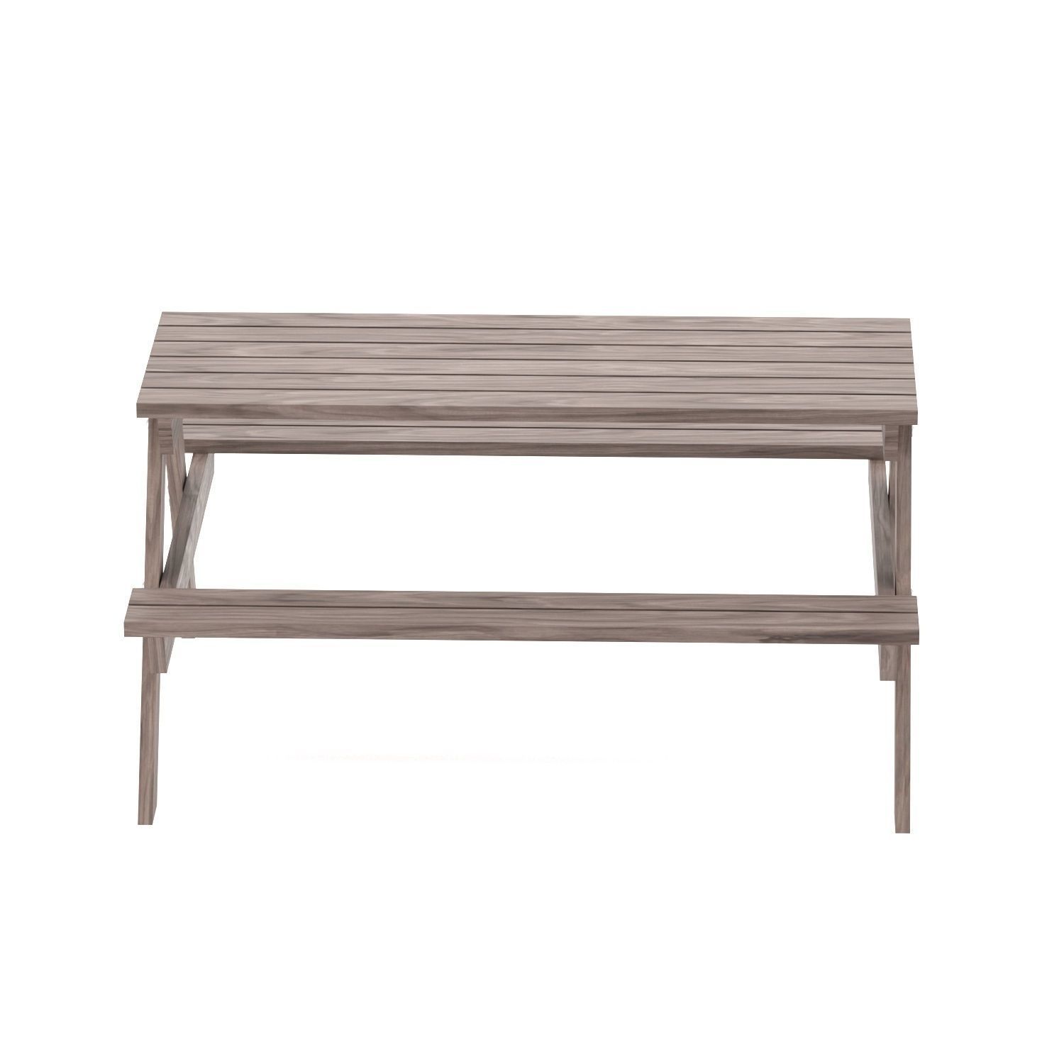 Park Table 02 Low-poly 3D model_5