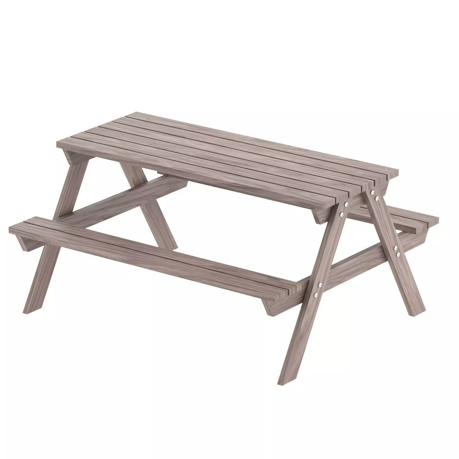 Park Table 02 Low-poly 3D model_0