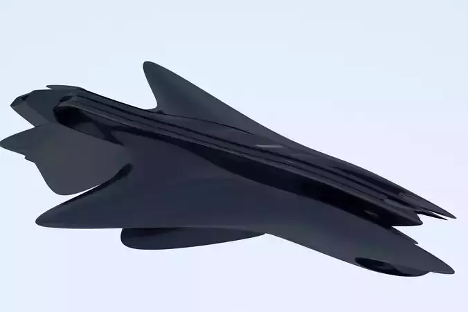 Spaceship Cruiser 3D Low Poly