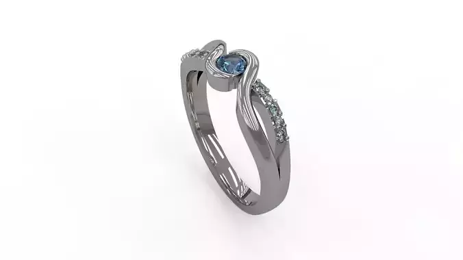 Woman Solitaire Ring 147