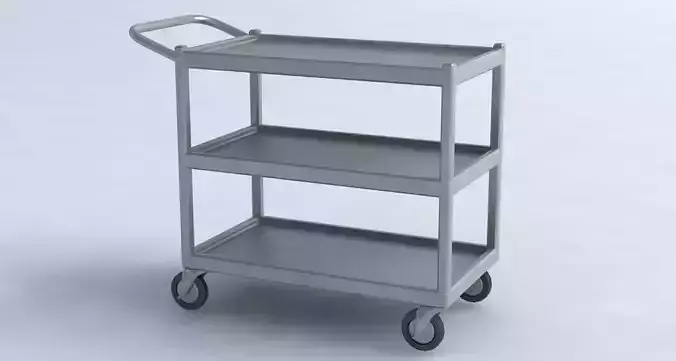 wheelbarrow three shelf cart