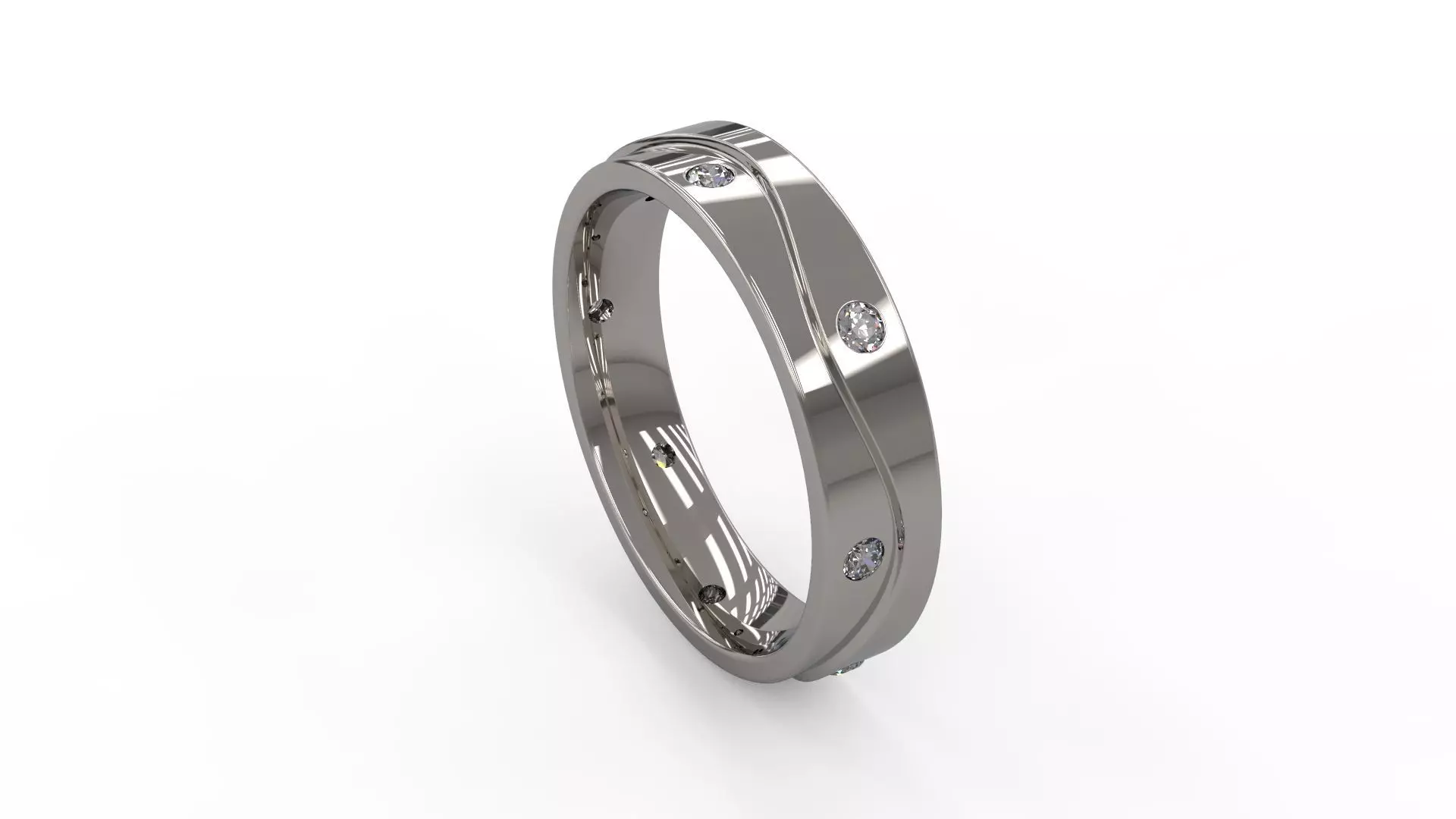 Woman Wedding Band 150 3D print model