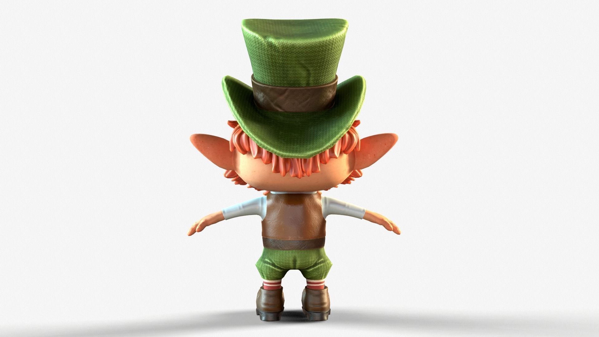 Leprechaun Low-poly 3D model_23